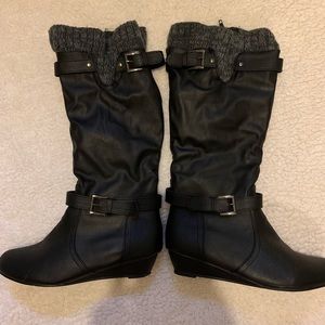 One inch healed boots